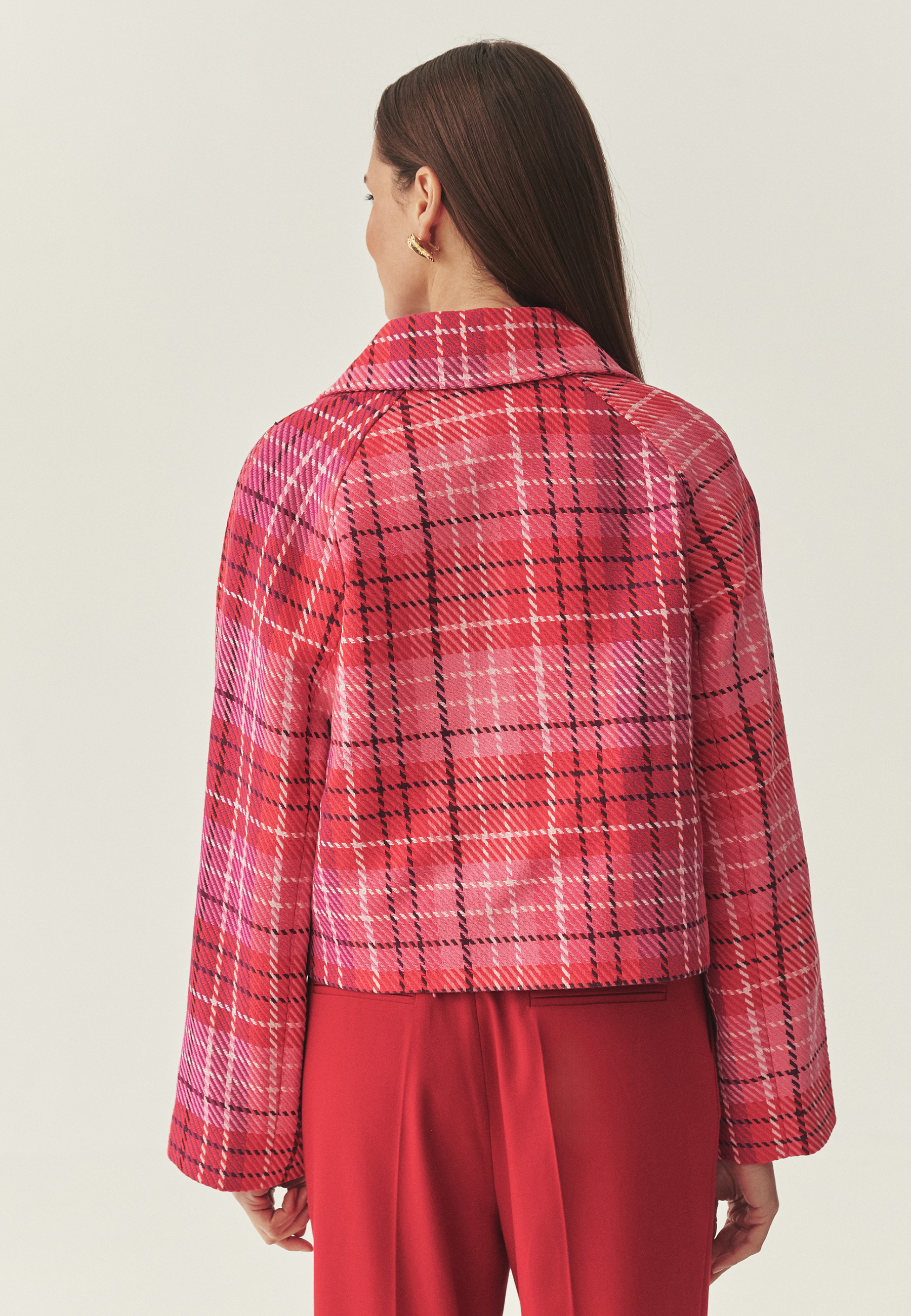 TWEEDOWA KURTKA O KRÓTKIM KROJU - MALIBAKA MULTIKOLOR 2