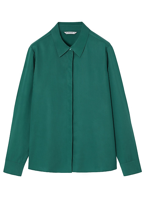 CLASSIC LYOCELL SHIRT - NIKALI GREEN 2