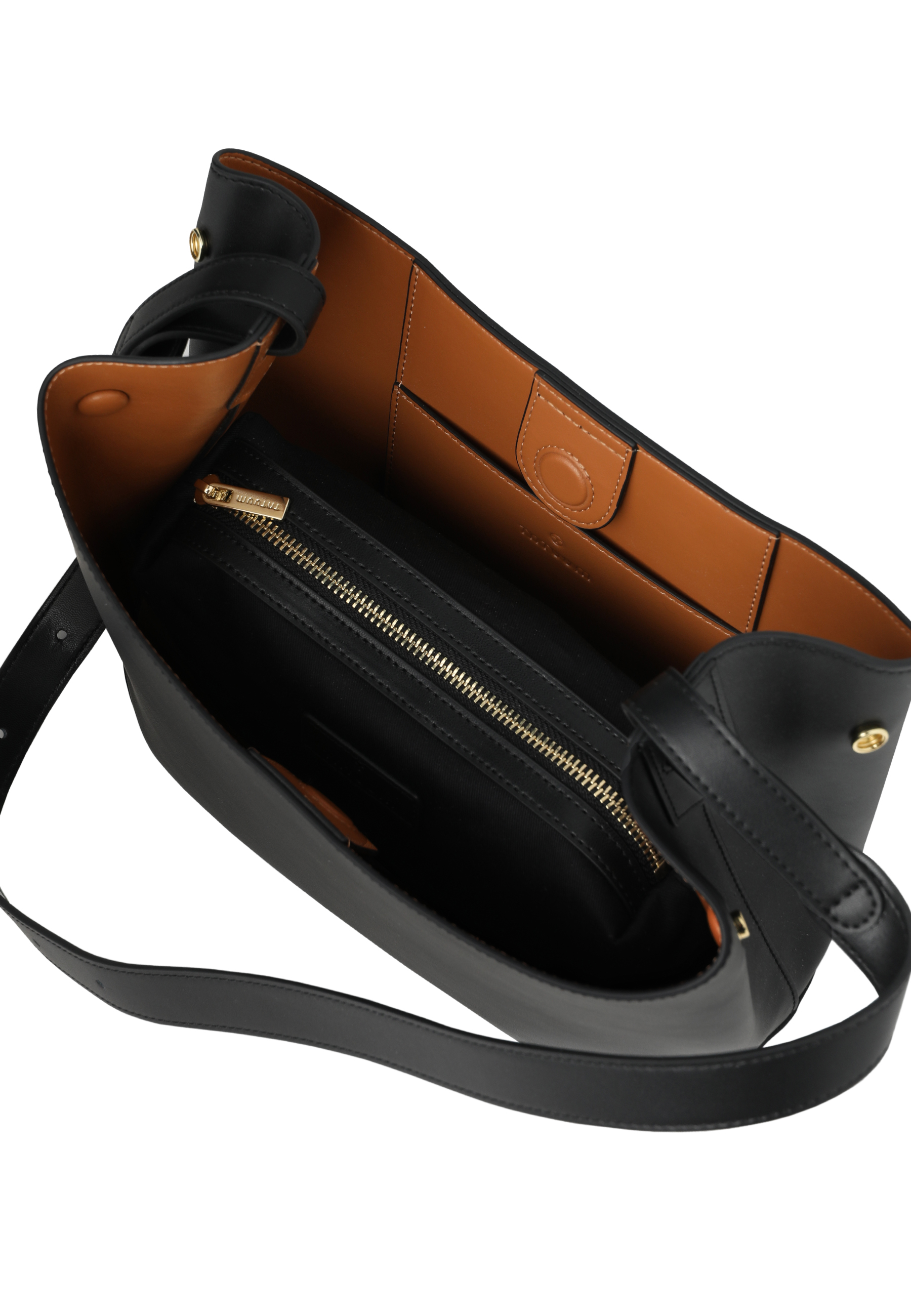 LEATHER WOMEN'S BAG - ERONEL BLACK 2