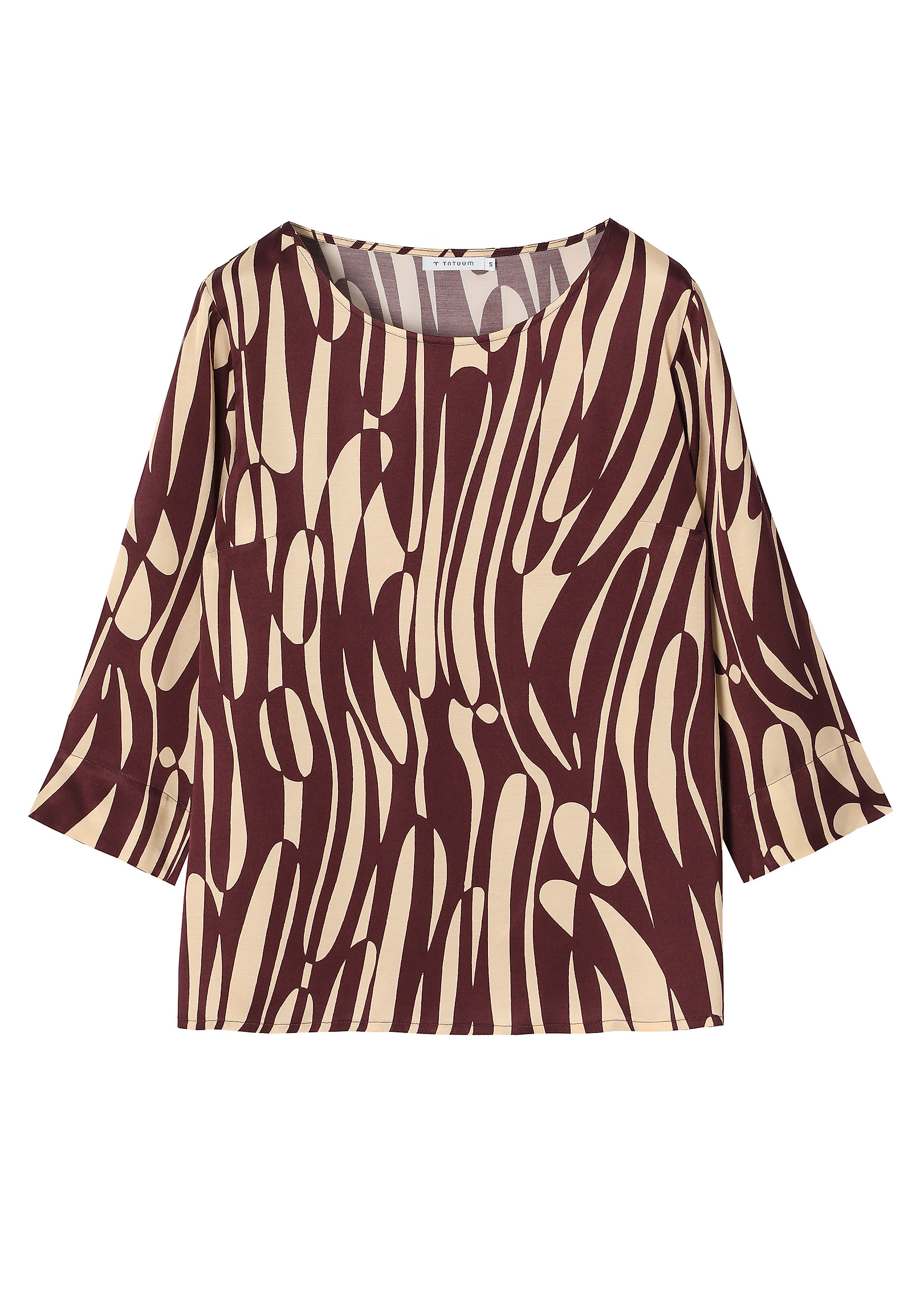 PATTERNED VISCOSE BLOUSE - AFELIAMI PATTERNED VISCOSE BLOUSE - AFELIAMI RED 116257