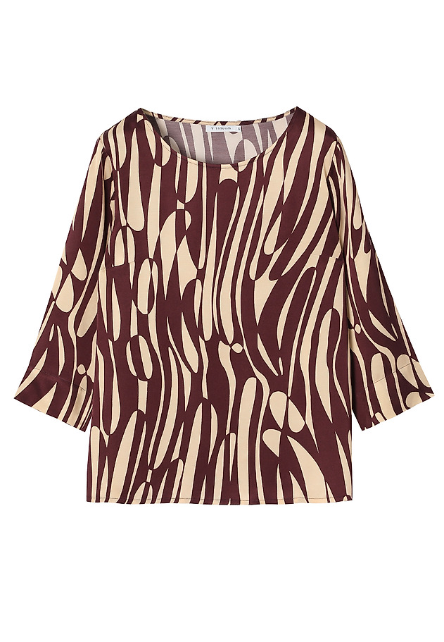 PATTERNED VISCOSE BLOUSE - AFELIAMI PATTERNED VISCOSE BLOUSE - AFELIAMI RED 6
