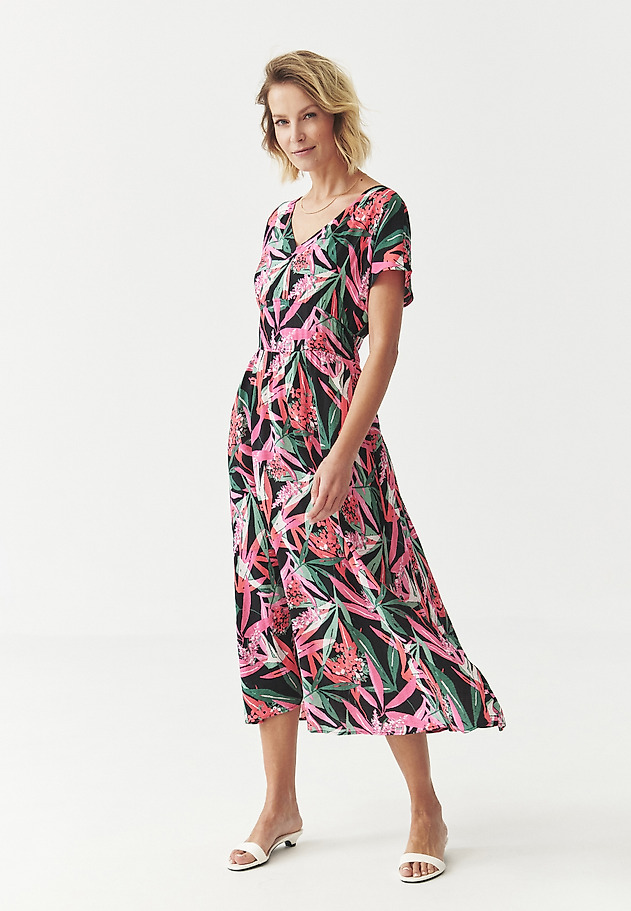 VISCOSE FLORAL DRESS - TABITA VISCOSE FLORAL DRESS - TABITA MULTIKOLOR 2