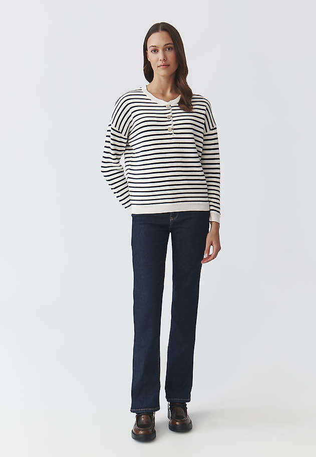 CASUAL LADIES' CROSS-STRIPED JUMPER — FANNY 1 CASUAL LADIES' CROSS-STRIPED JUMPER — FANNY 1 MULTIKOLOR 2