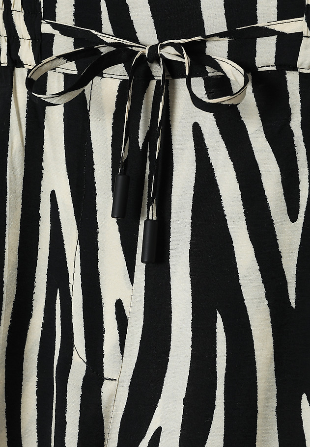 PATTERNED TROUSERS WITH WIDE LEG - NAMALIKO 3 PATTERNED TROUSERS WITH WIDE LEG - NAMALIKO 3 CZARNY 7