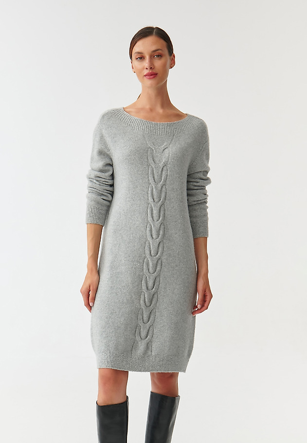 LADIES’ SWEATER KNIT DRESS WITH LONG SLEEVES CABI LADIES’ SWEATER KNIT DRESS WITH LONG SLEEVES CABI GREY 3