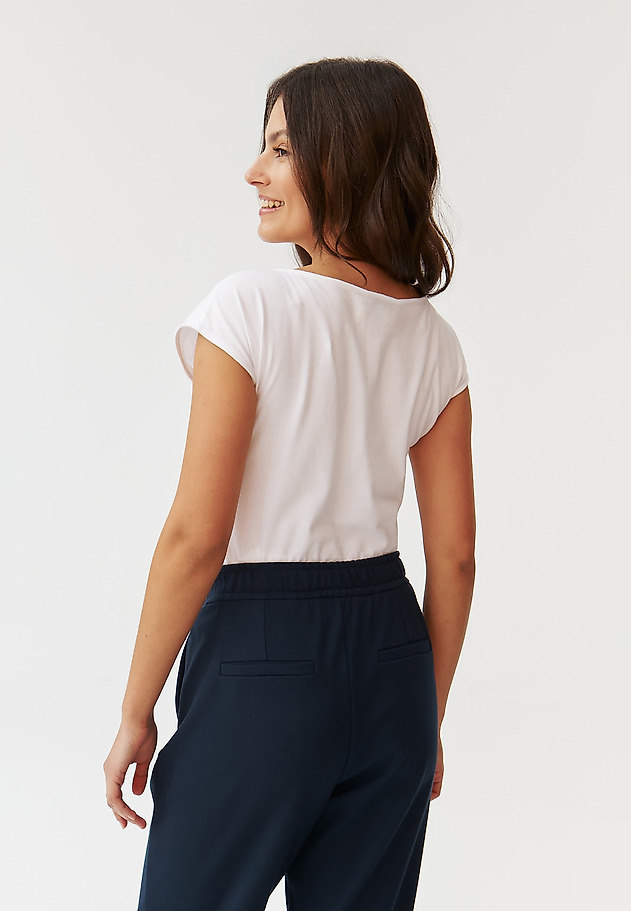 FITTED LADIES’ T-SHIRT WITH CENTRALISED PRINT - AMANDA 2 FITTED LADIES’ T-SHIRT WITH CENTRALISED PRINT - AMANDA 2 BIAŁY 4