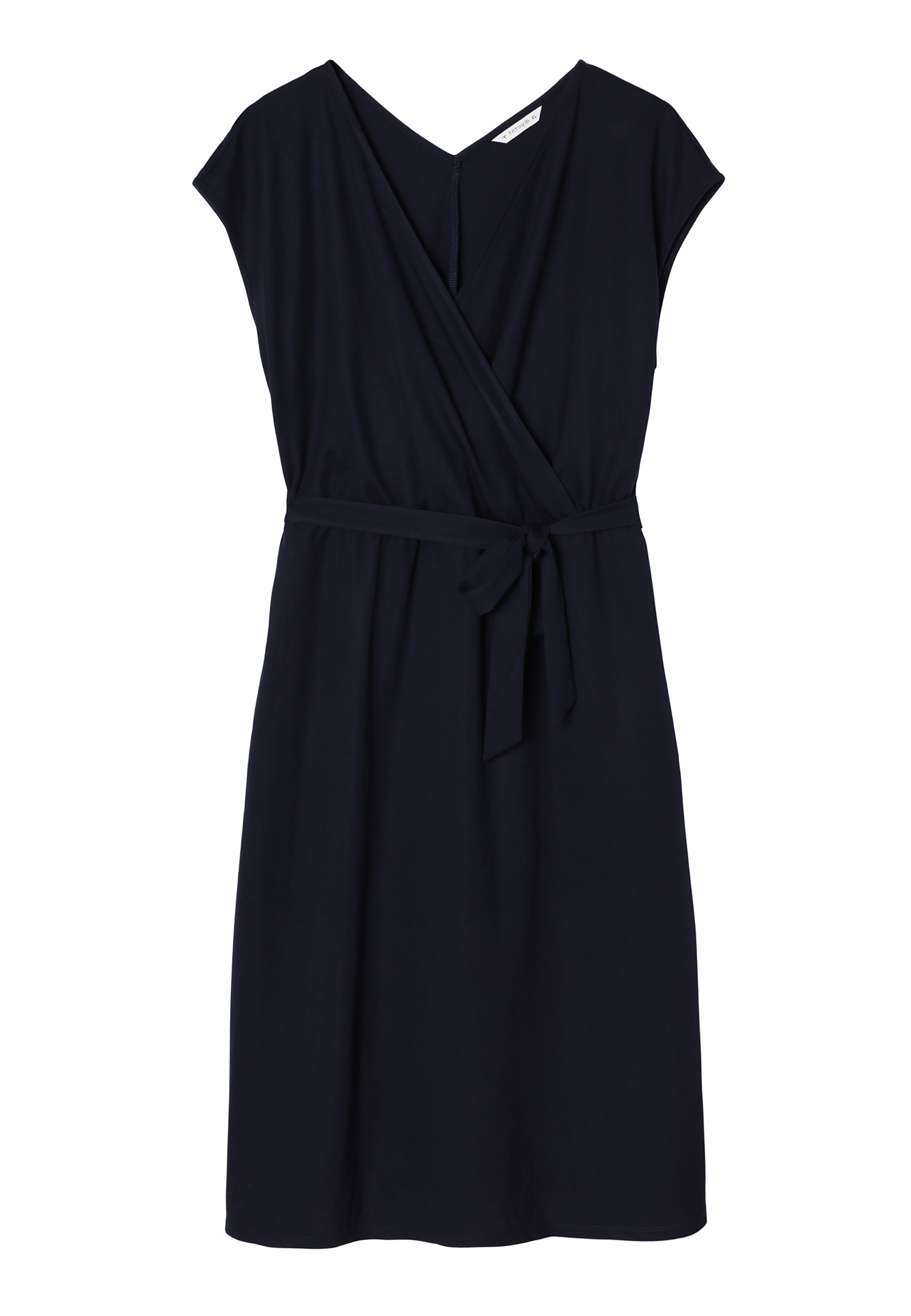 ŽENSKA MIDI OBLEKA BREZ ROKAVOV - GEMMA TEMNO MODRA 2