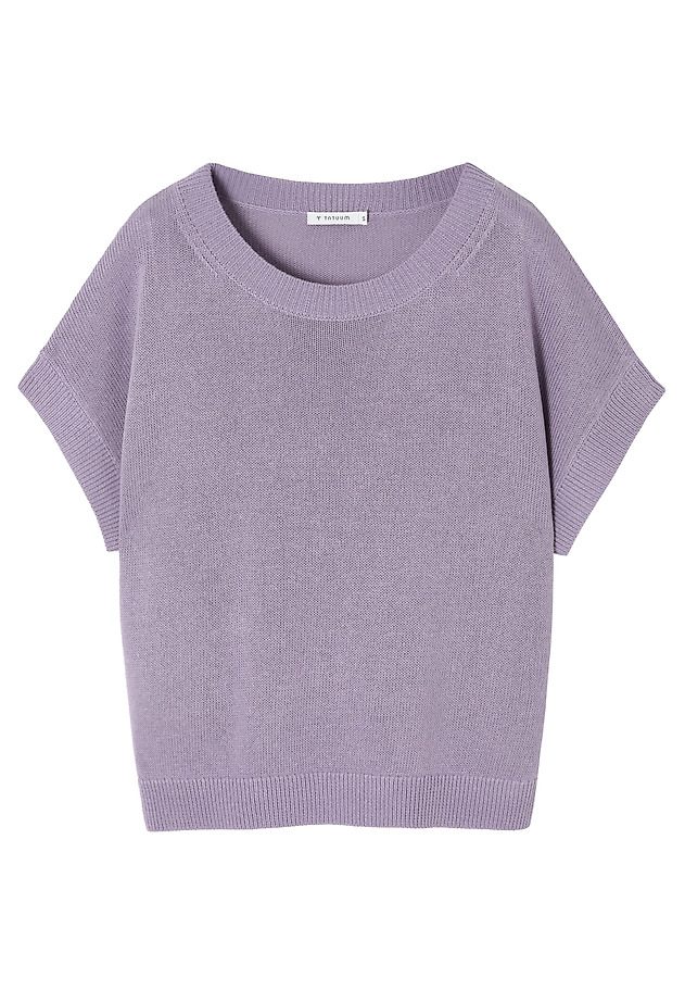 LUŹNY SWETER Z LYOCELLEM I LNEM — LIMI LUŹNY SWETER Z LYOCELLEM I LNEM — LIMI FIOLETOWY 7