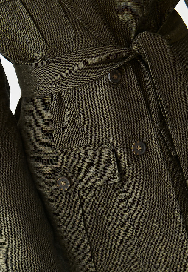 BREATHABLE LADIES’ BLAZER WITH A BELT AROUND THE WAIST - MIANKO 1 BREATHABLE LADIES’ BLAZER WITH A BELT AROUND THE WAIST - MIANKO 1 ZIELONY 6