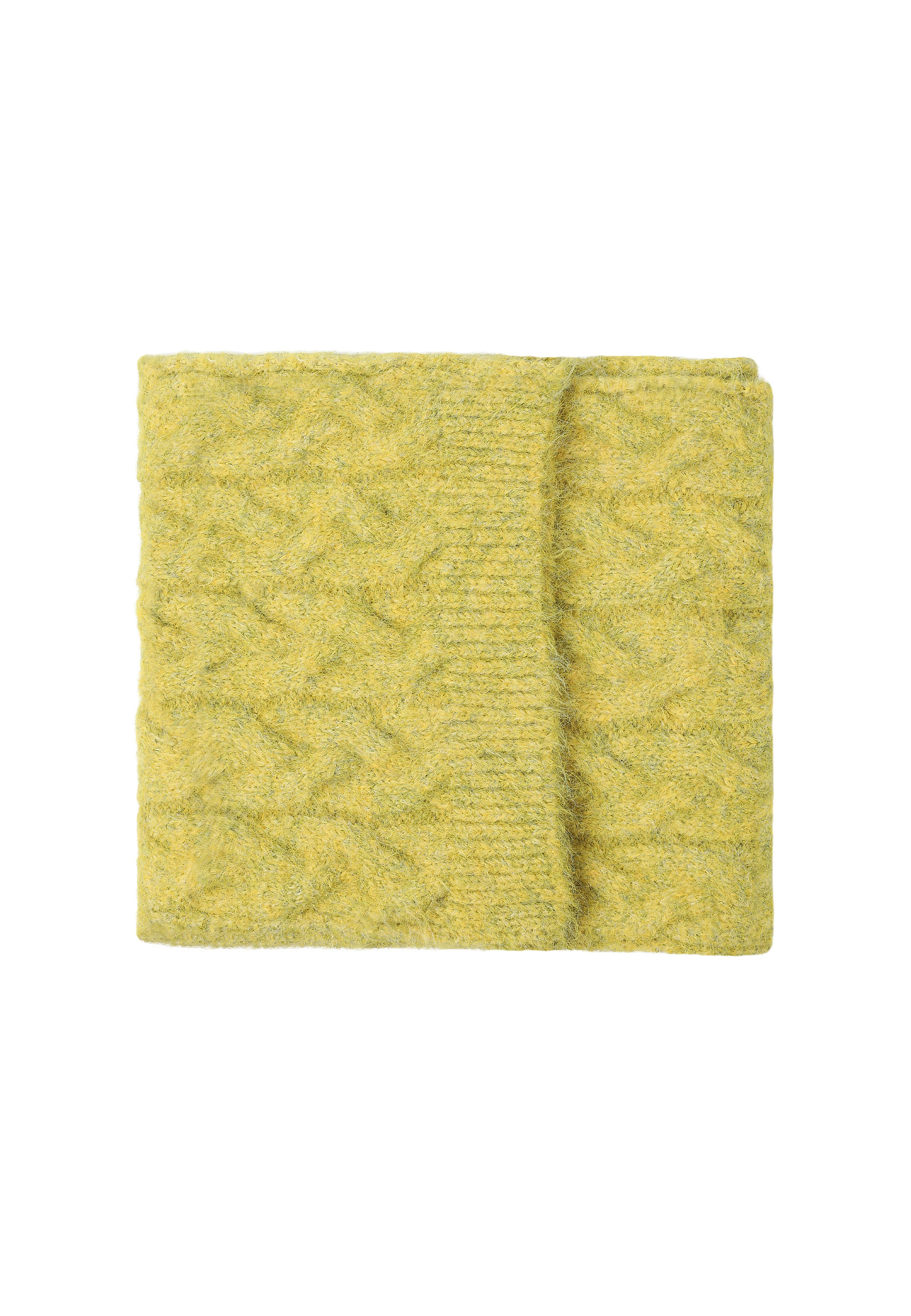 SCARF WITH WOOL BLEND - WERON 1 SCARF WITH WOOL BLEND - WERON 1 GREEN 115805