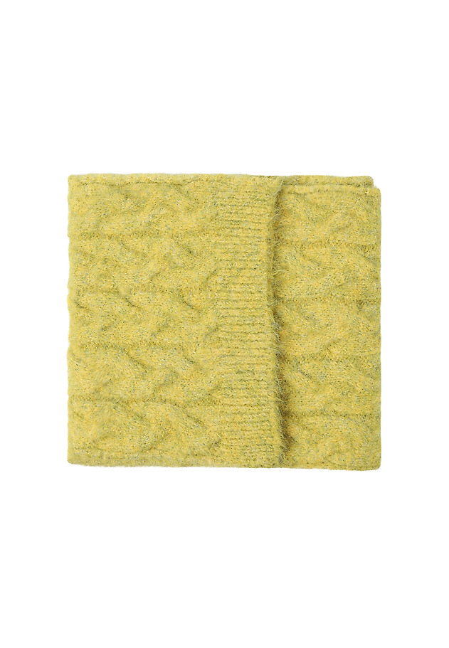 SCARF WITH WOOL BLEND - WERON 1 SCARF WITH WOOL BLEND - WERON 1 GREEN 4