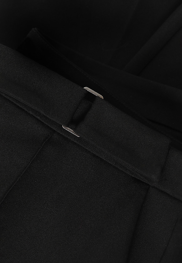 LADIES' FABRIC TROUSERS IN A HERRINGBONE PATTERN JAKINA LADIES' FABRIC TROUSERS IN A HERRINGBONE PATTERN JAKINA BLACK 6