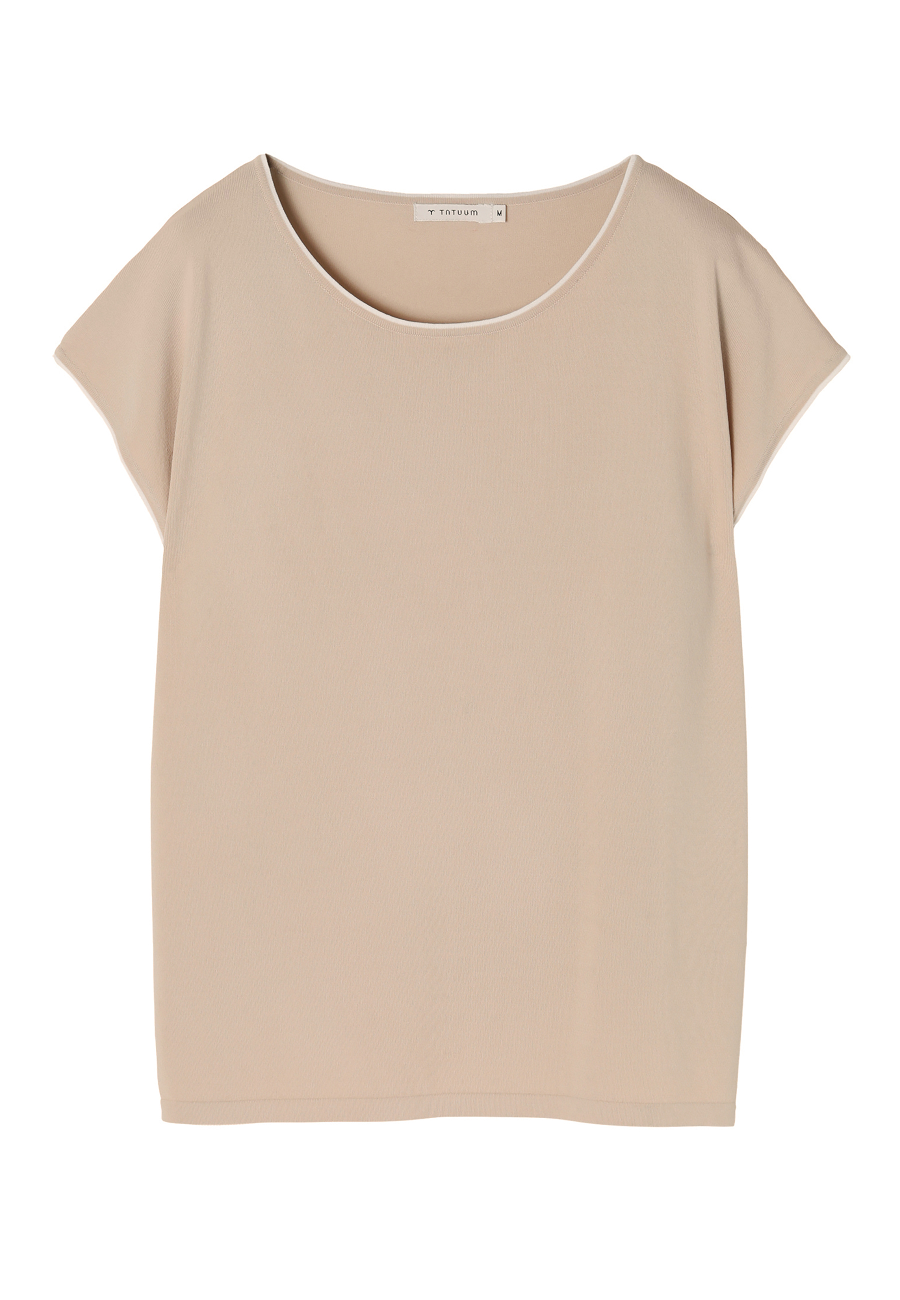 BLUZKA DAMSKA DZIANINOWA Z KRÓTKIM RĘKAWEM ESTE