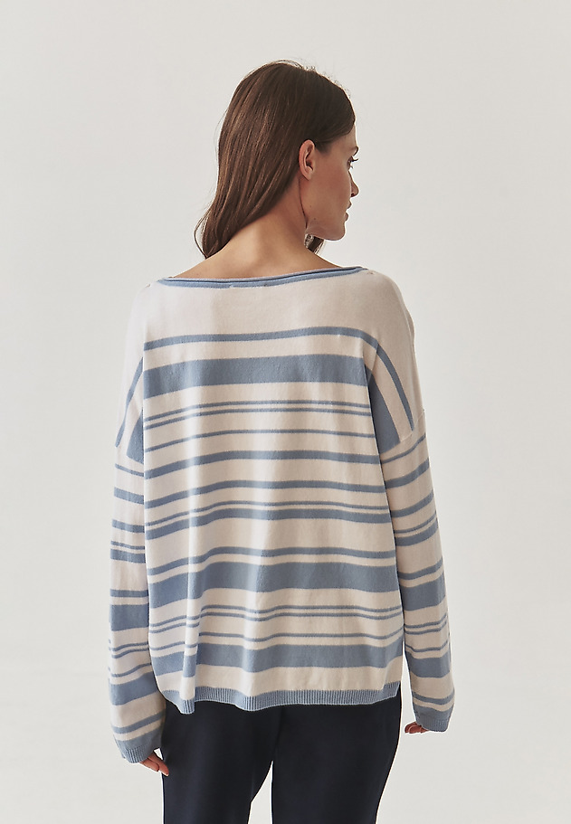 LADIES’ SWEATER IN IRREGULAR STRIPES PATTERN - STRIPPI LADIES’ SWEATER IN IRREGULAR STRIPES PATTERN - STRIPPI MULTIKOLOR 3