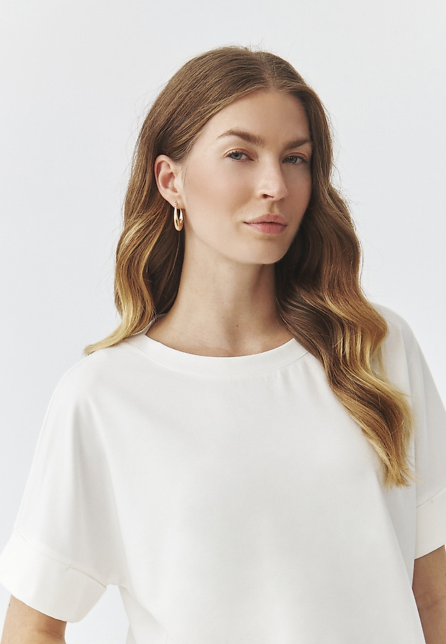 BLUZA ŠKATLASTEGA KROJA - BOW BLUZA ŠKATLASTEGA KROJA - BOW ECRU 5