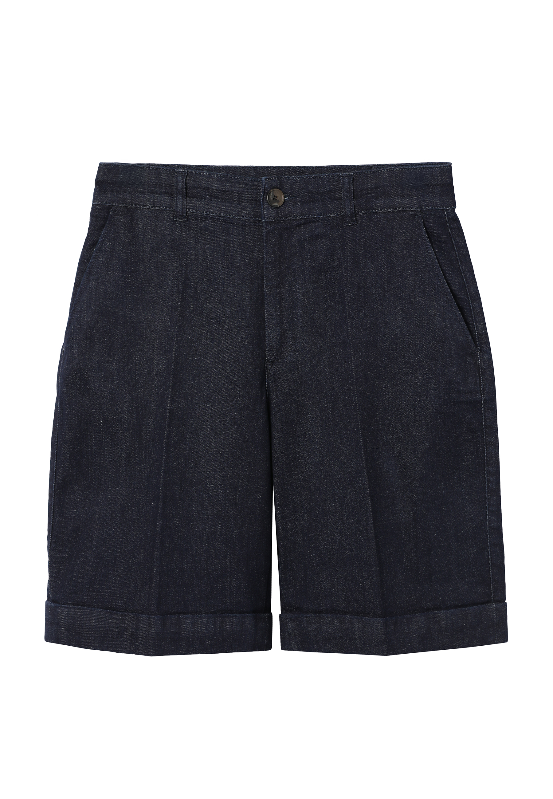 DŽÍNOVÉ ŠORTKY S PUKY – TEREMI TMAVĚ MODRÁ 2