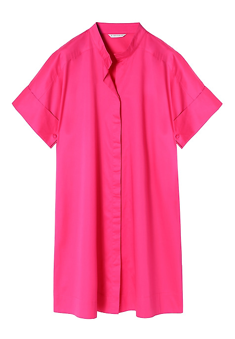 BAVLNĚNÉ ŠATY S KRÁTKÝMI KIMONOVÝMI RUKÁVY - ALIATI RŮŽOVÁ 2