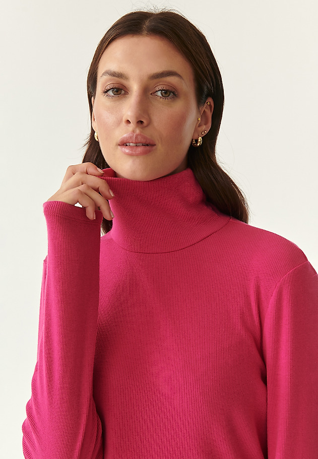 ŽENSKA BLUZA Z ROLOJEM GOLTIKA 3 ŽENSKA BLUZA Z ROLOJEM GOLTIKA 3 ROŽNATA 1