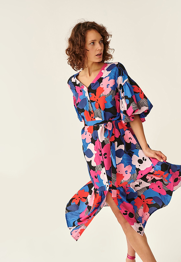 LADIES' PRINTED DRESS CLOTI LADIES' PRINTED DRESS CLOTI MULTIKOLOR 2