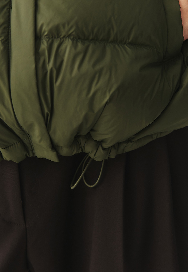 DOWN JACKET WITH STAND-UP COLLAR - BUBO DOWN JACKET WITH STAND-UP COLLAR - BUBO GREEN 5