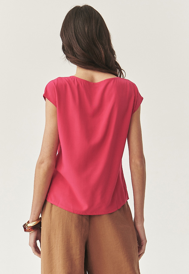 VISCOSE BLOUSE WITH CREASE - AURELIA VISCOSE BLOUSE WITH CREASE - AURELIA PINK 2
