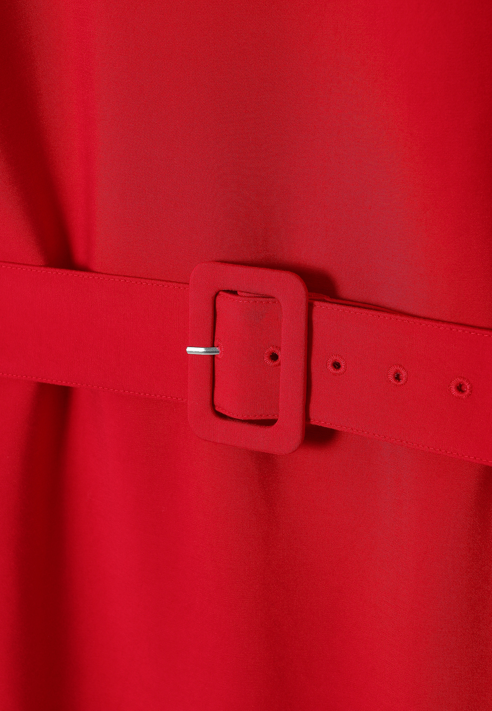 SHORT DRESS WITH BELT- KEARA CZ SHORT DRESS WITH BELT- KEARA CZ RED 112716