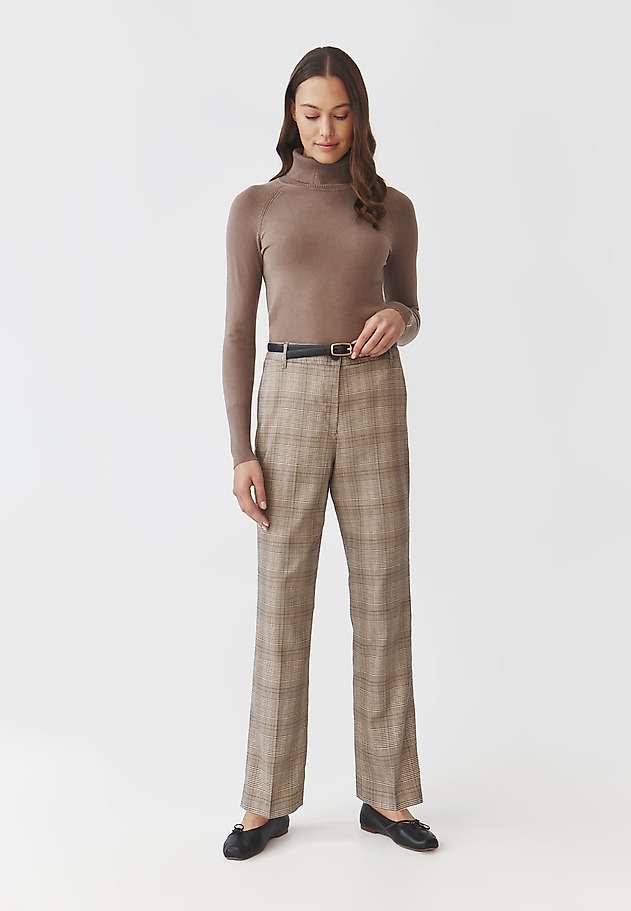 CLASSIC LADIES' TURTLENECK SWEATER - NEKOKI CLASSIC LADIES' TURTLENECK SWEATER - NEKOKI BEIGE 2