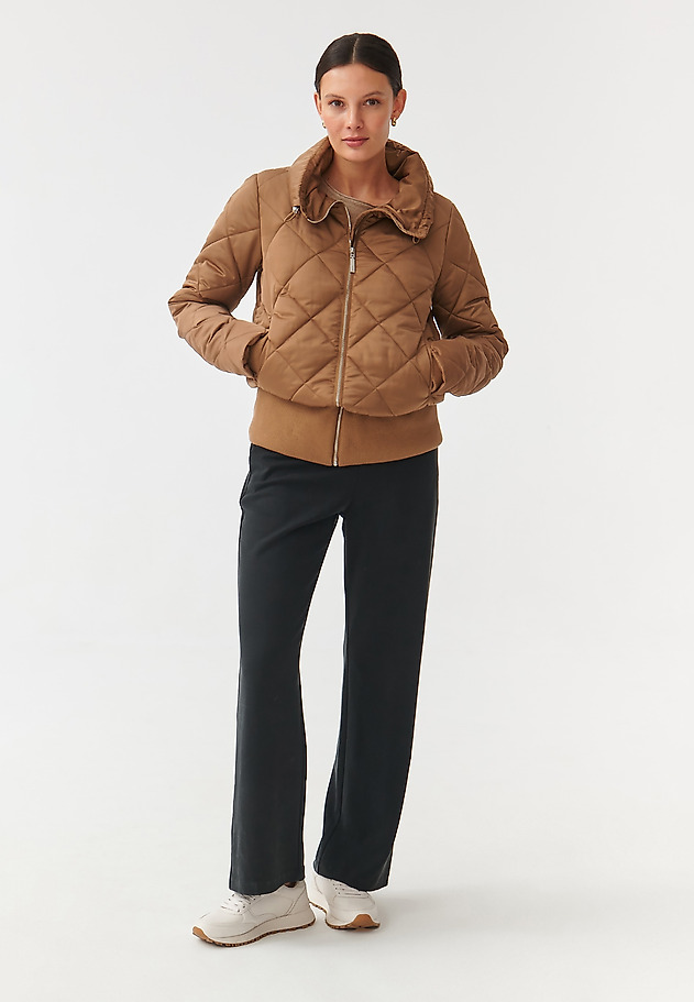 LADIES’ QUILTED JACKET MEKKO LADIES’ QUILTED JACKET MEKKO BEŻOWY 2