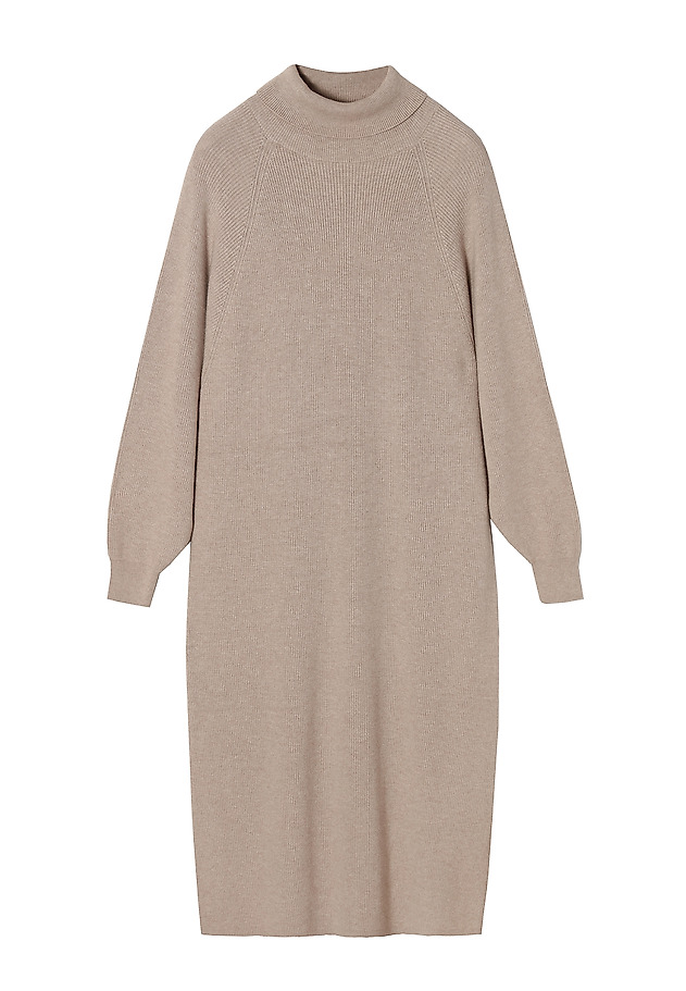 DZIANINOWA SUKIENKA OVERSIZE RONESI DZIANINOWA SUKIENKA OVERSIZE RONESI BEŻOWY 6