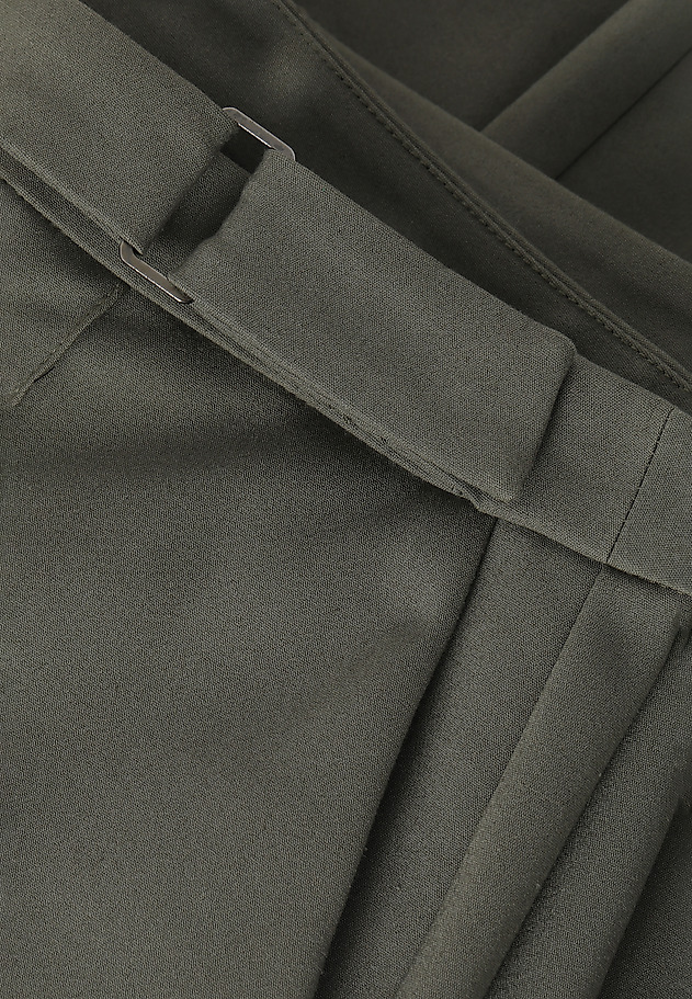 LADIES' FABRIC TROUSERS IN A HERRINGBONE PATTERN JAKINA LADIES' FABRIC TROUSERS IN A HERRINGBONE PATTERN JAKINA KHAKI 6
