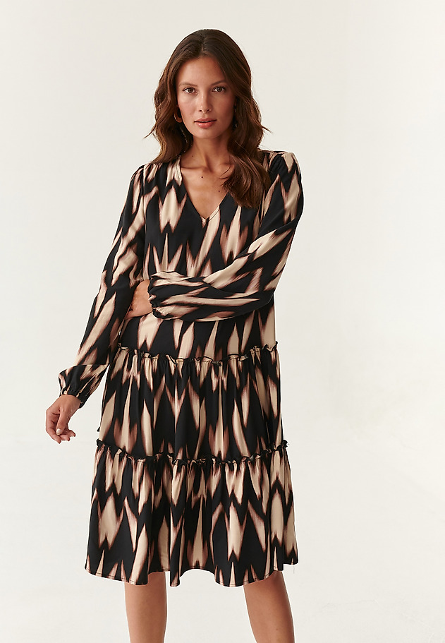 LADIES' LOOSE DRESS WITH A GEOMETRIC MOTIF EMRAMI LADIES' LOOSE DRESS WITH A GEOMETRIC MOTIF EMRAMI MULTIKOLOR 5