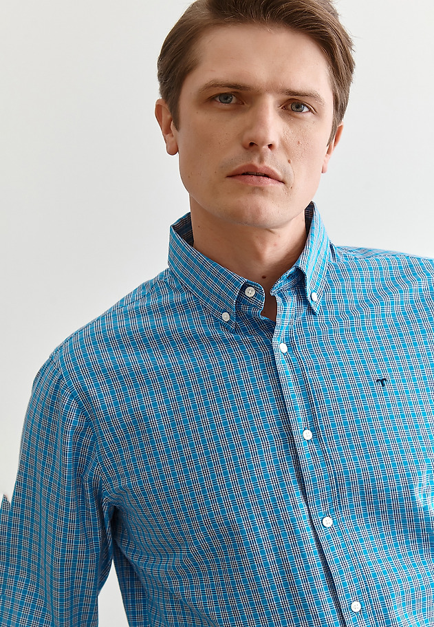 pánska košeľa dlhý rukáv FILIP 1 CLASSIC pánska košeľa dlhý rukáv FILIP 1 CLASSIC MODRÁ 4