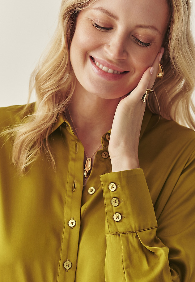 CĂMAȘĂ DIN SATIN CU TENCEL™ LYOCELL - NIKOLA CĂMAȘĂ DIN SATIN CU TENCEL™ LYOCELL - NIKOLA VERDE 4