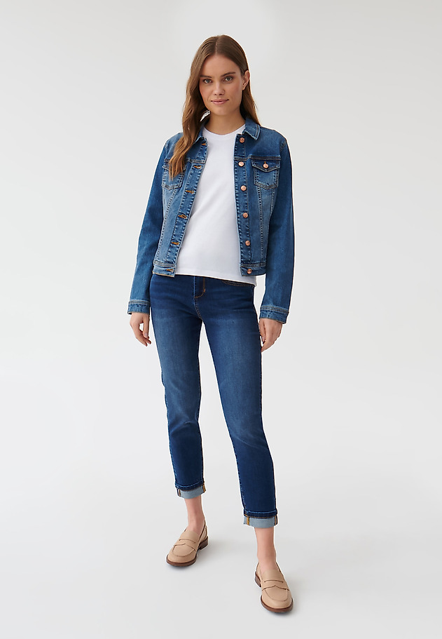 GEACĂ DE DAMĂ DIN DENIM BESKA GEACĂ DE DAMĂ DIN DENIM BESKA ALBASTRU 2
