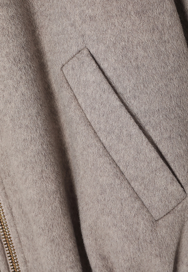 LADIES’ WOOL BOMBER JACKET - SAKALI LADIES’ WOOL BOMBER JACKET - SAKALI BEŻOWY 8
