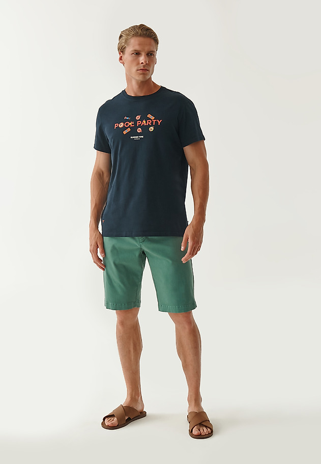 MEN'S COTTON T-SHIRT MIKIN 20 MEN'S COTTON T-SHIRT MIKIN 20 NAVY BLUE 1