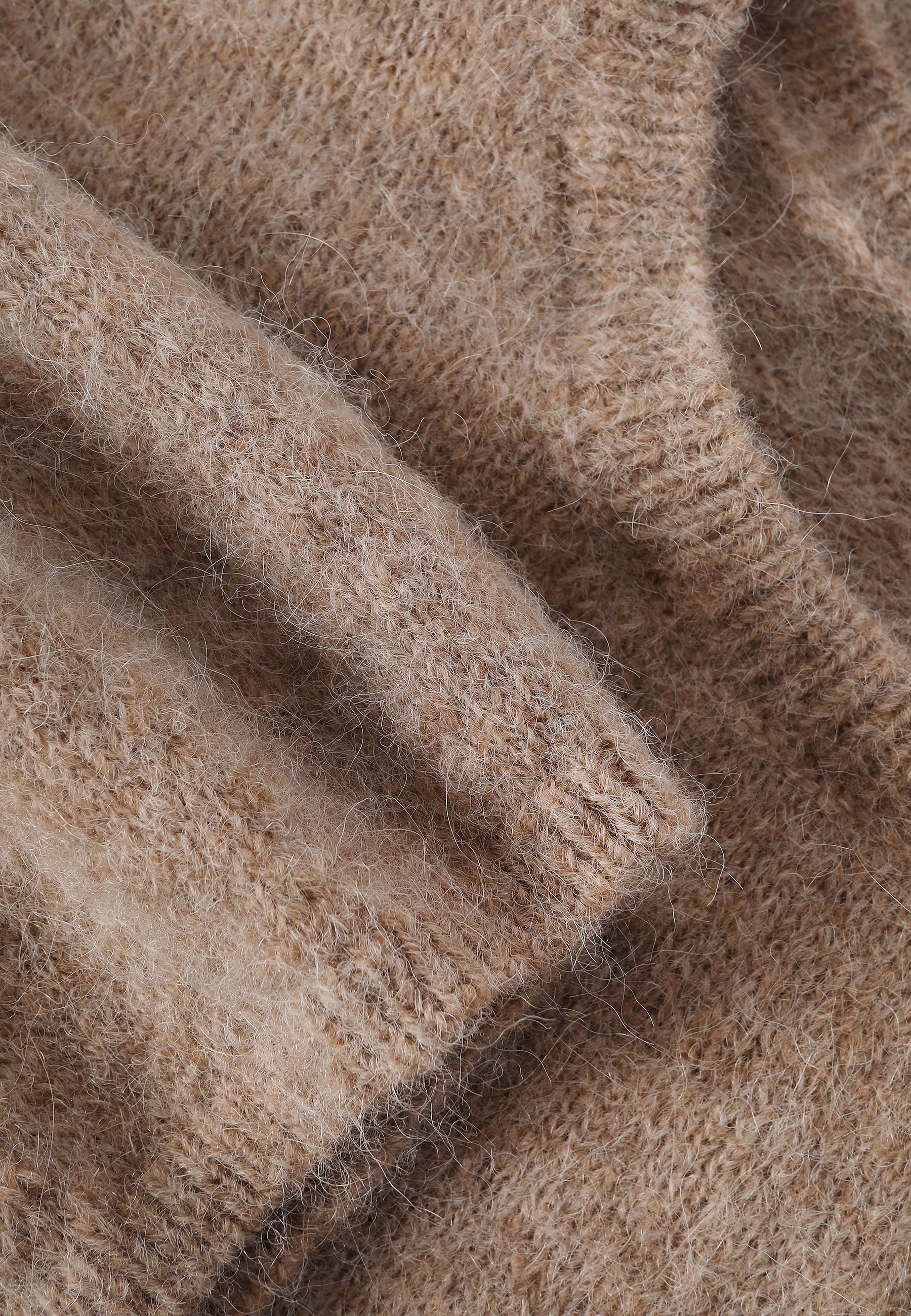 SWETER Z WEŁNĄ I ALPAKĄ - ANDY BEŻOWY 2