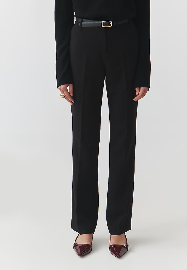 LADIES' WOVEN TROUSERS WITH STRAIGHT LEG — LARI LADIES' WOVEN TROUSERS WITH STRAIGHT LEG — LARI CZARNY 2