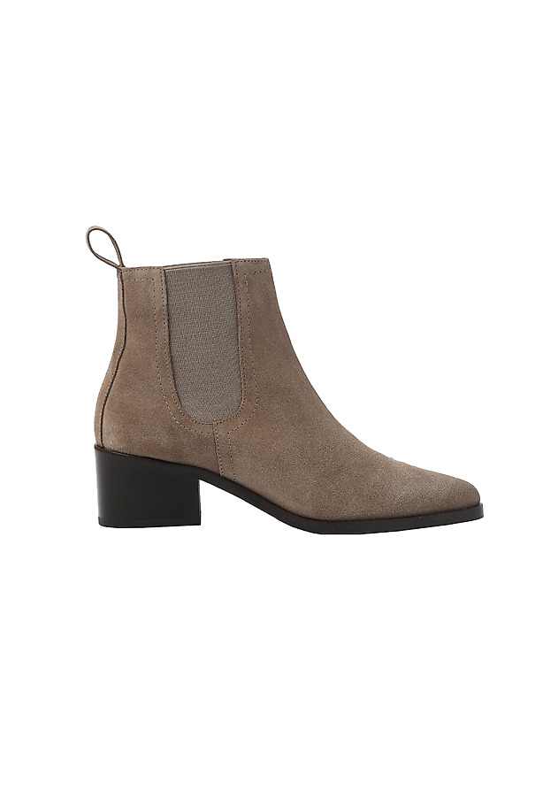 LADIES' SUEDE ANKLE BOOTS COCO 1 LADIES' SUEDE ANKLE BOOTS COCO 1 BEIGE 2