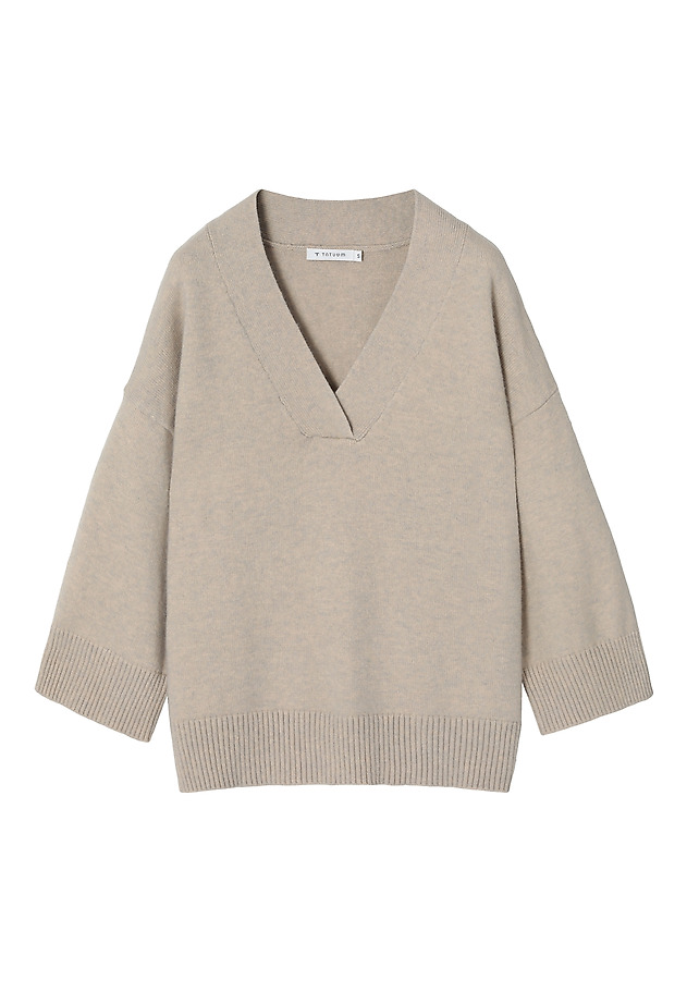 TIMELESS LADIES' JUMPER WITH WIDE SLEEVES — MIU TIMELESS LADIES' JUMPER WITH WIDE SLEEVES — MIU BEŻOWY 5