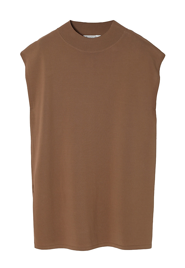 STYLISH SLEEVELESS LADIES’ SWEATER - LENO STYLISH SLEEVELESS LADIES’ SWEATER - LENO BEŻOWY 6