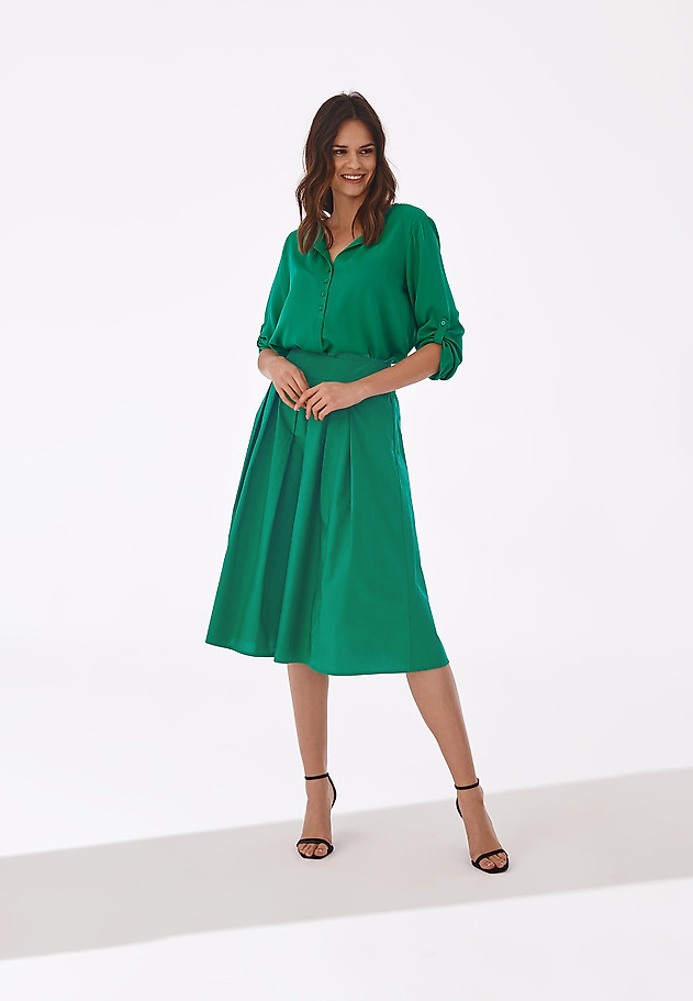 COTTON SKIRT - LORIKA COTTON SKIRT - LORIKA GREEN 1