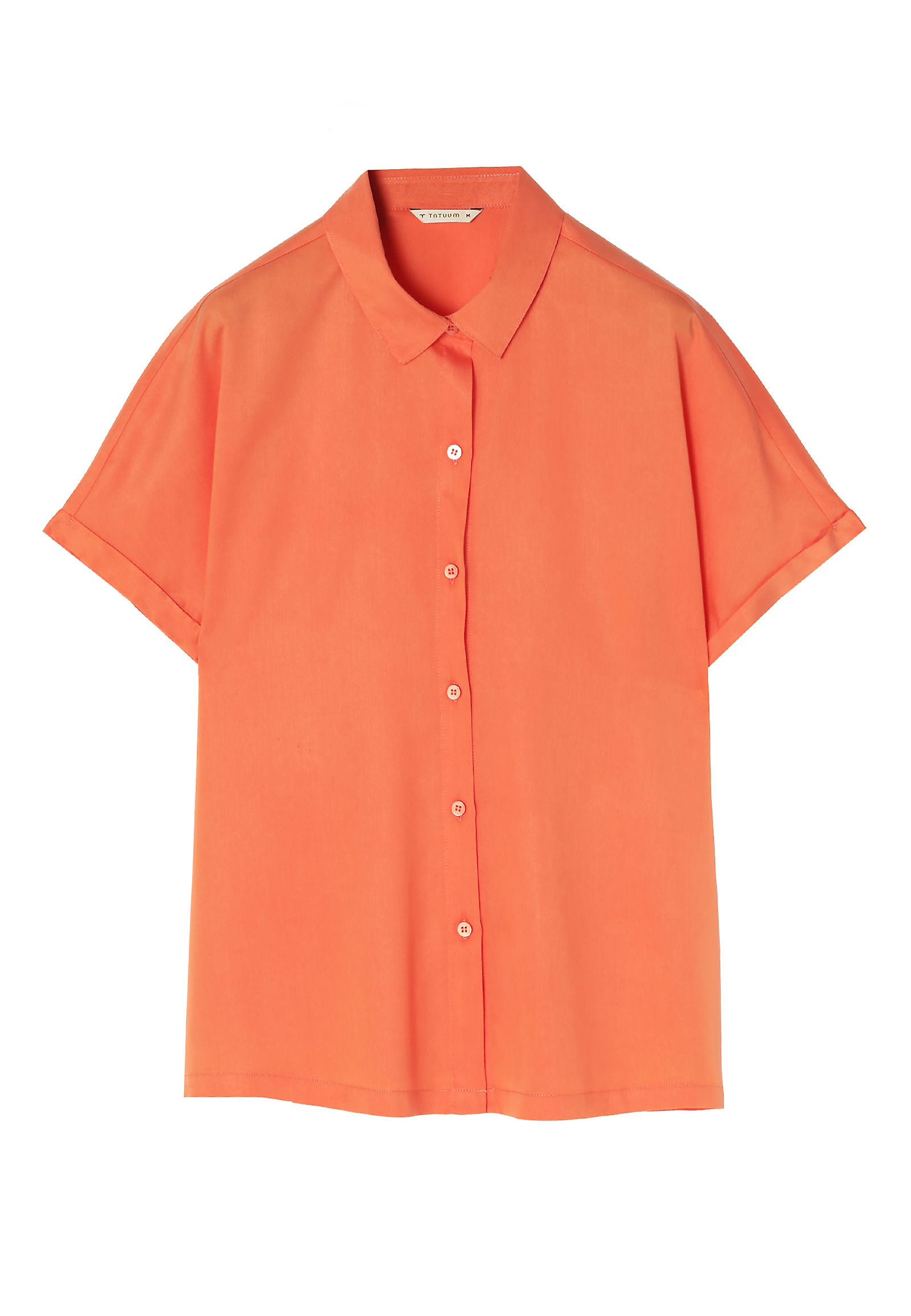 KOSZULA Z KRÓTKIM RĘKAWEM ZARKO KOSZULA Z KRÓTKIM RĘKAWEM ZARKO POMARAŃCZOWY 88810