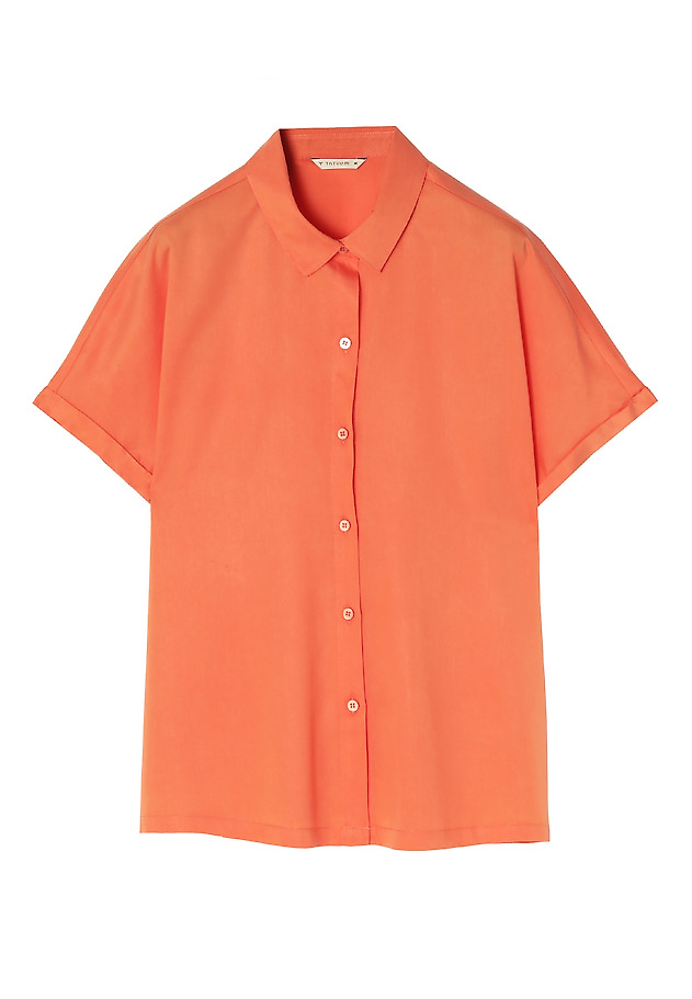 KOSZULA Z KRÓTKIM RĘKAWEM ZARKO KOSZULA Z KRÓTKIM RĘKAWEM ZARKO POMARAŃCZOWY 6