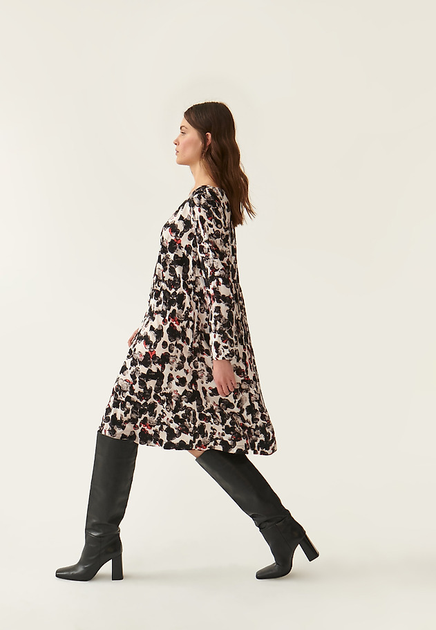 SHORT DRESS WITH WATERCOLOR PRINT MIRI SHORT DRESS WITH WATERCOLOR PRINT MIRI MULTICOLOR 1