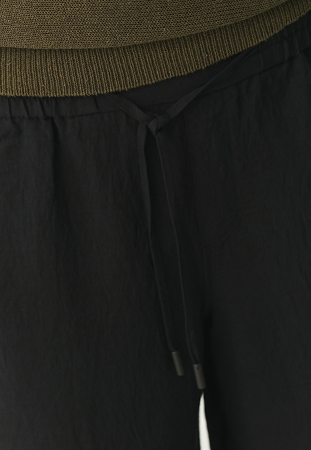 CLASSIC TROUSERS IN VISCOSE FABRIC - NIMI CLASSIC TROUSERS IN VISCOSE FABRIC - NIMI CZARNY 4