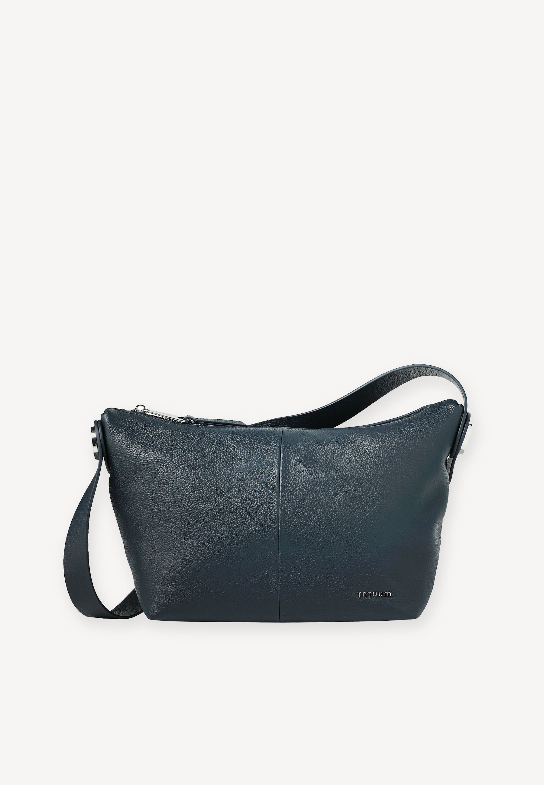 SKÓRZANA TORBA - OMILAX GRANATOWY 2