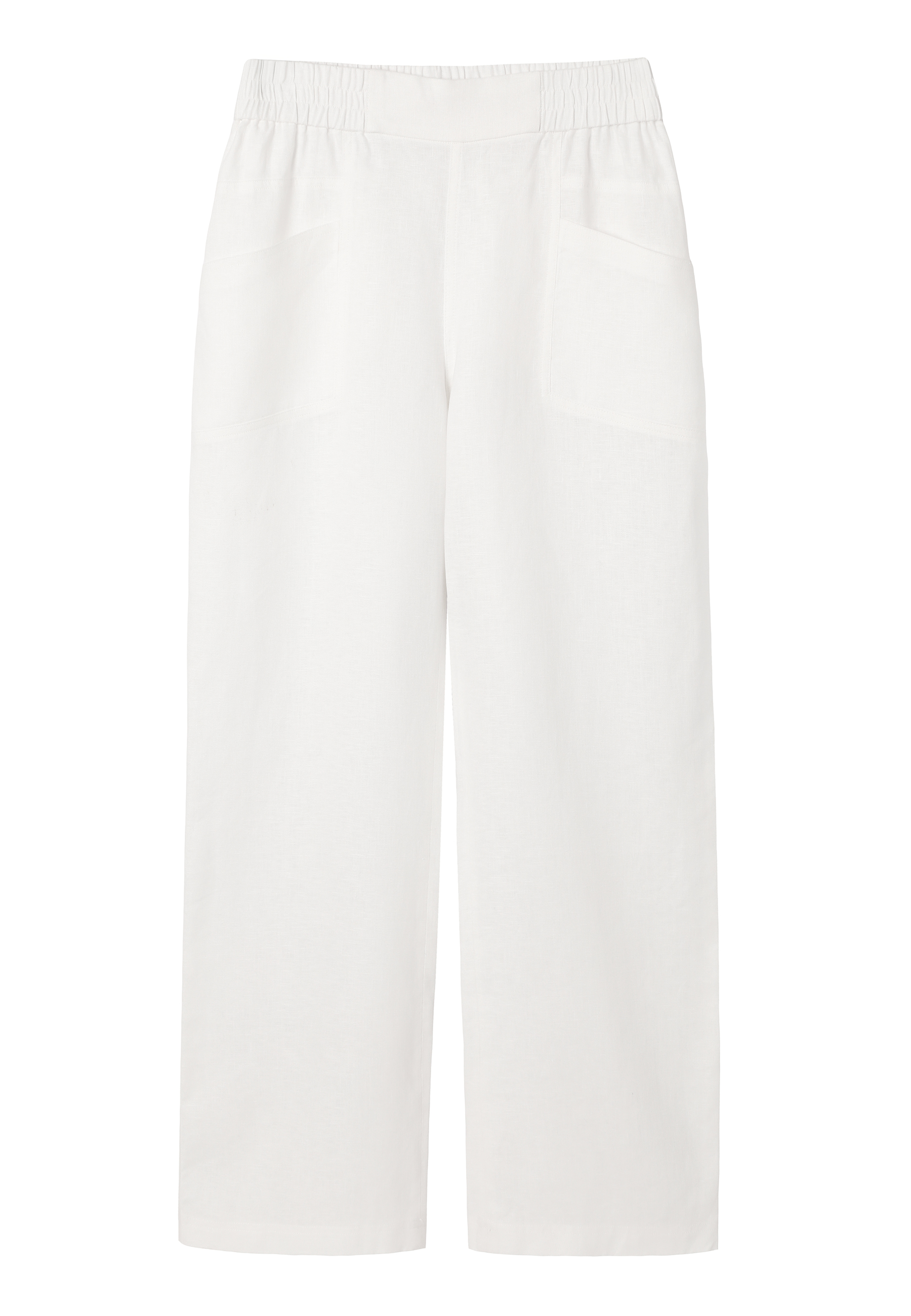 PANTALONI DIN IN, CU CRAC LARG - SUDONE ALB 2