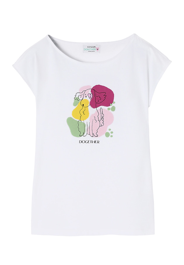 FITTED LADIES’ T-SHIRT WITH CENTRALISED PRINT - AMANDA 3 FITTED LADIES’ T-SHIRT WITH CENTRALISED PRINT - AMANDA 3 WHITE 7
