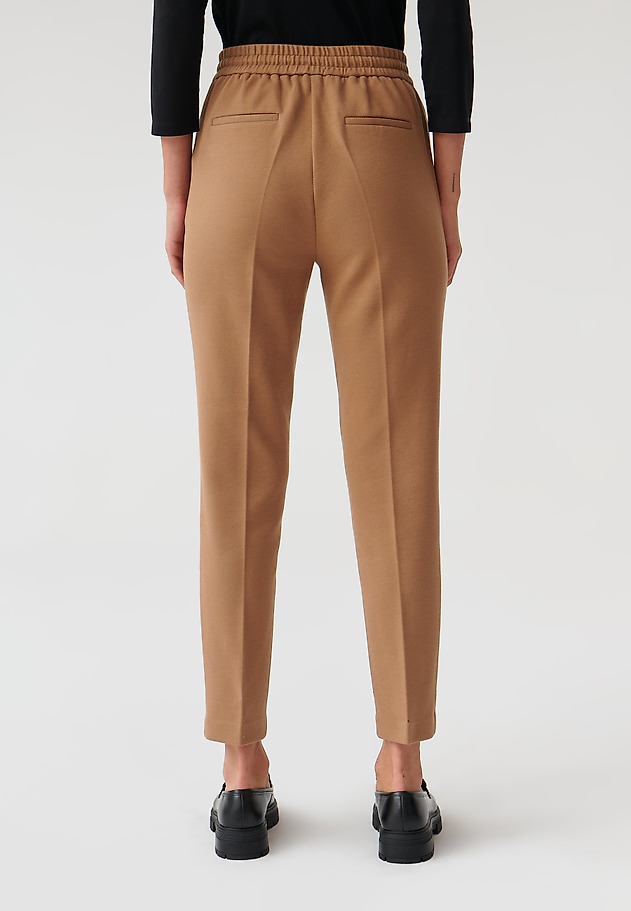 LADIES’ TROUSERS WITH RIBBING IWONE LADIES’ TROUSERS WITH RIBBING IWONE BEŻOWY 4